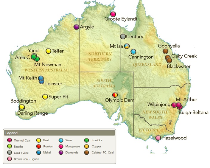 Orkan måle Samle Australian mines